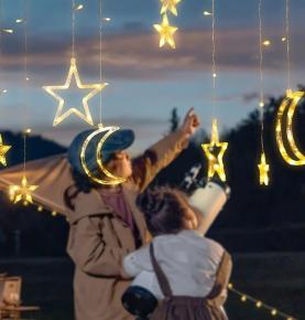 D8446-D Outdoor Lawn Garden Ceiling lights Solar pendant Camping Lamps